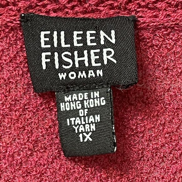 Eileen Fisher Cardigan Womens 1X Plus Sweater 100 % Wool Capsule Feminine Career - Picture 4 of 9